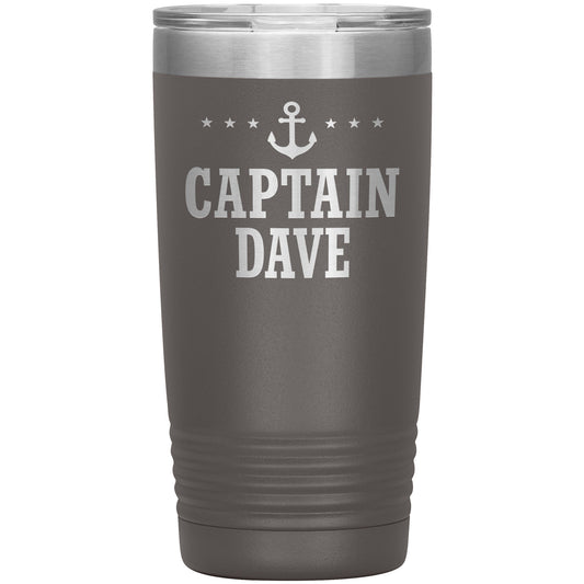 Personalized SML Boat Captain Drink Tumbler - Laser Etched