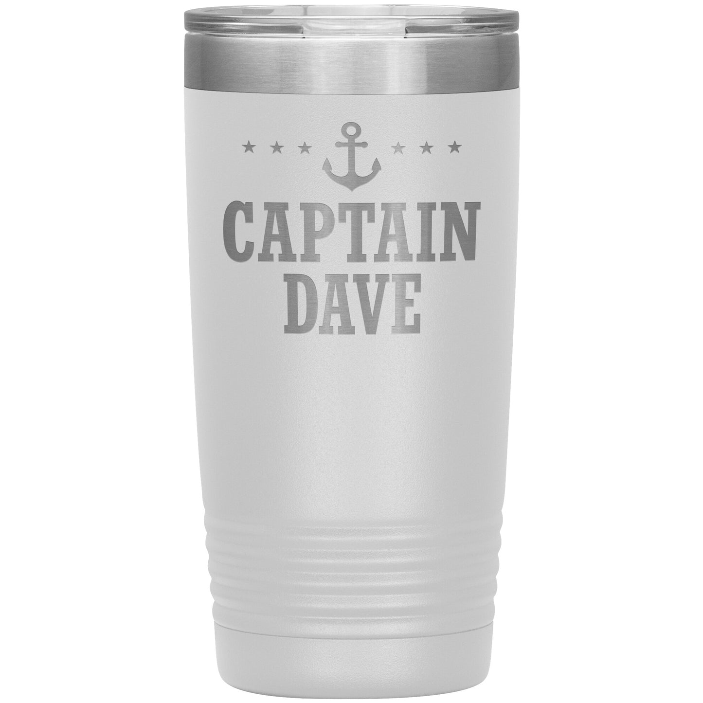 Personalized SML Boat Captain Drink Tumbler - Laser Etched