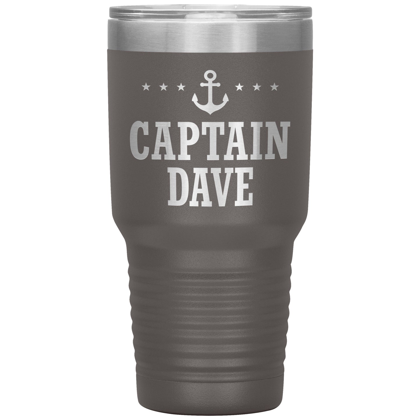 Personalized SML Boat Captain Drink Tumbler - Laser Etched