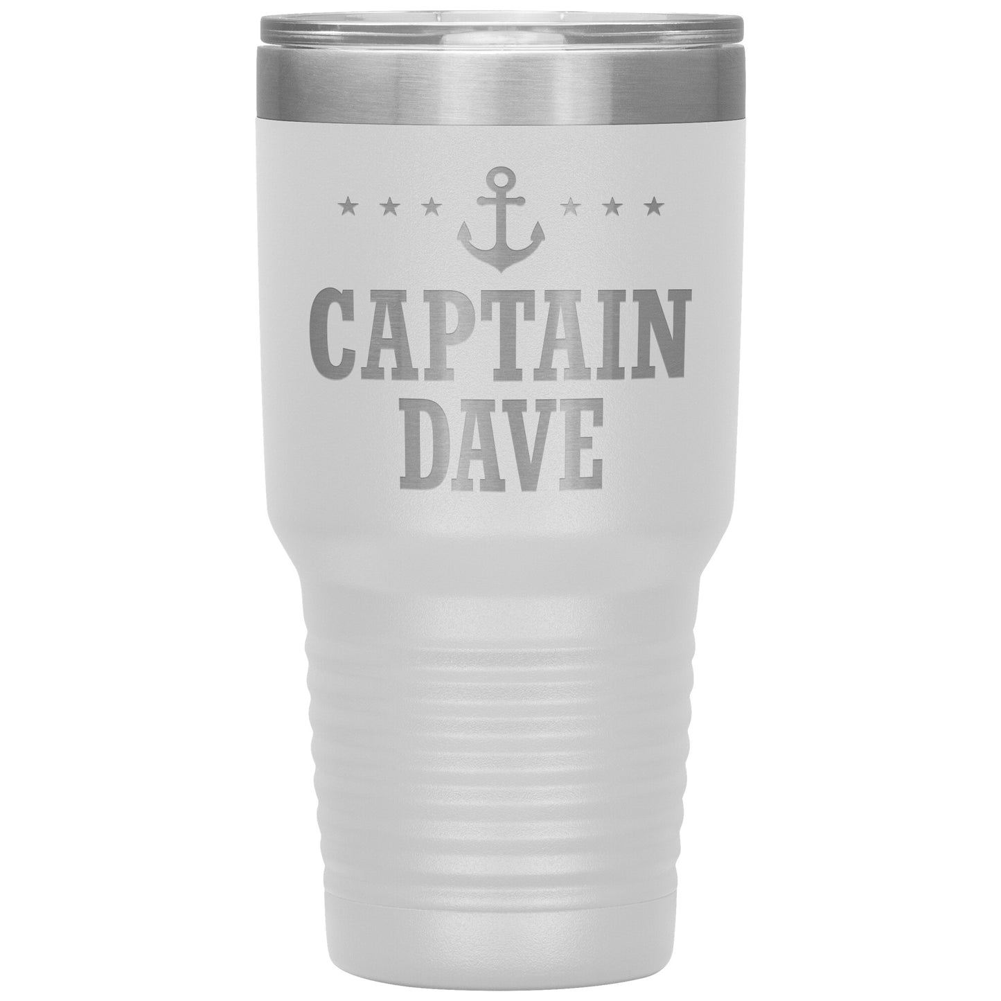 Personalized SML Boat Captain Drink Tumbler - Laser Etched