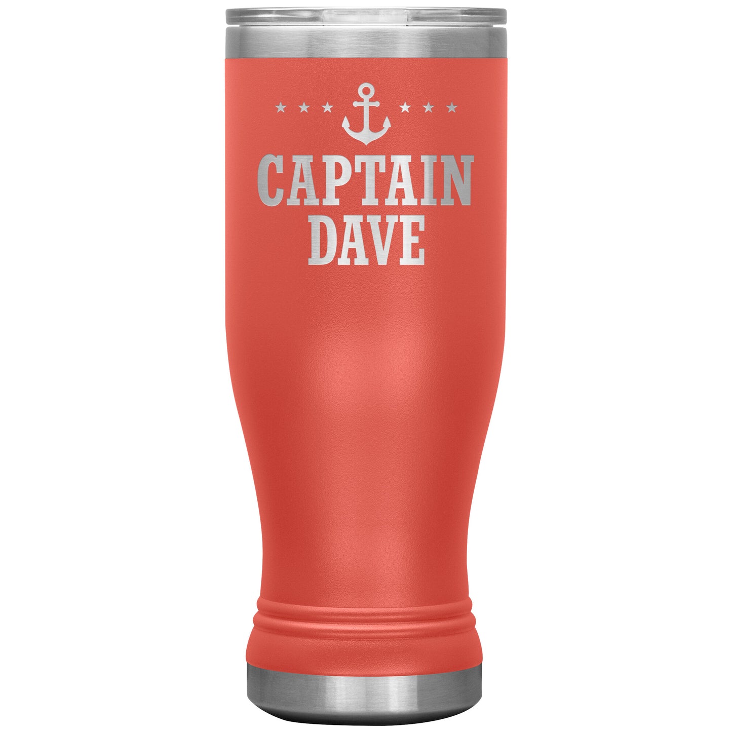 Personalized SML Boat Captain Drink Tumbler - Laser Etched
