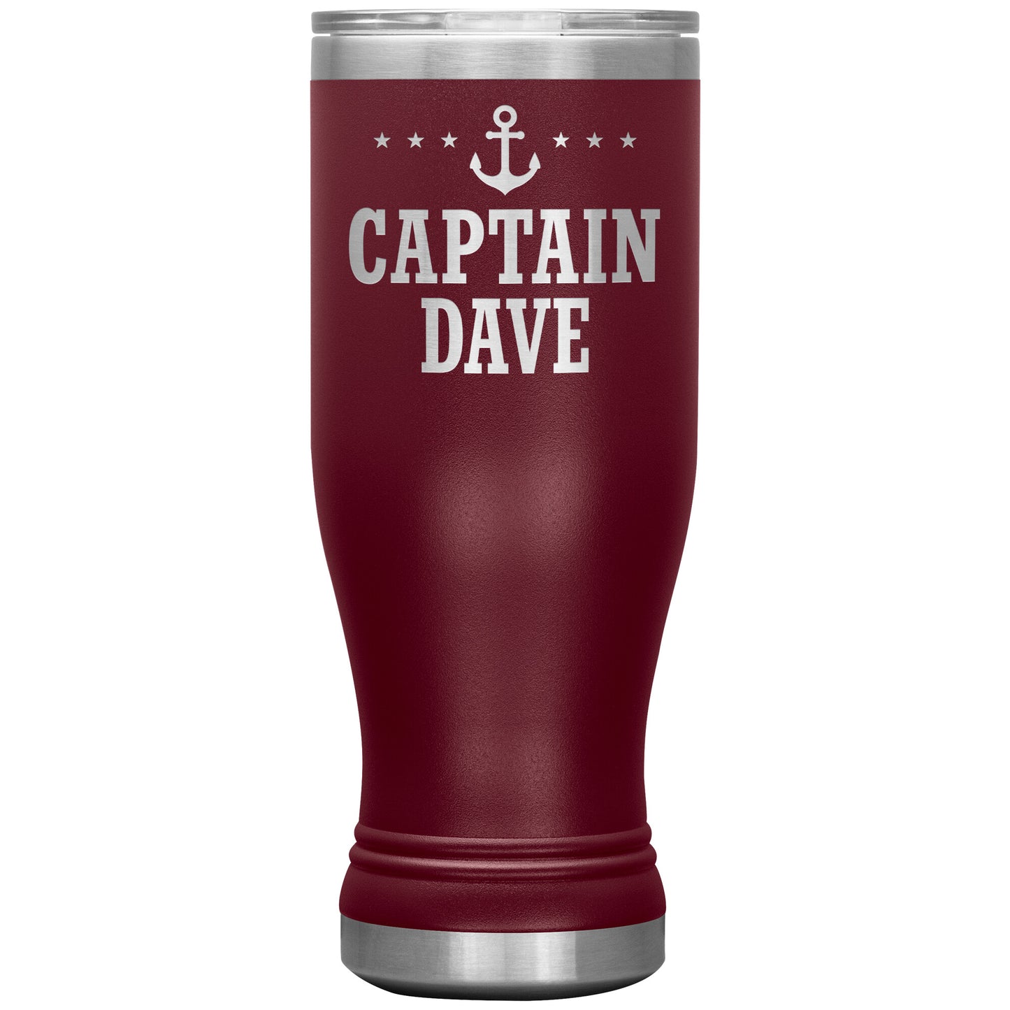 Personalized SML Boat Captain Drink Tumbler - Laser Etched