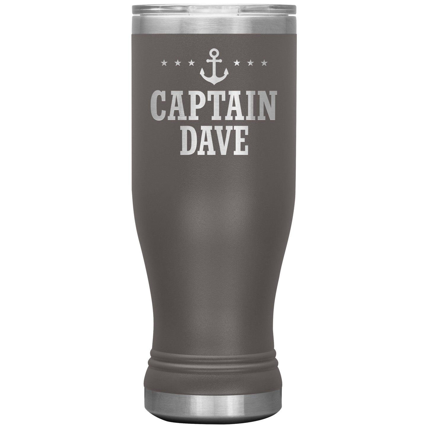 Personalized SML Boat Captain Drink Tumbler - Laser Etched