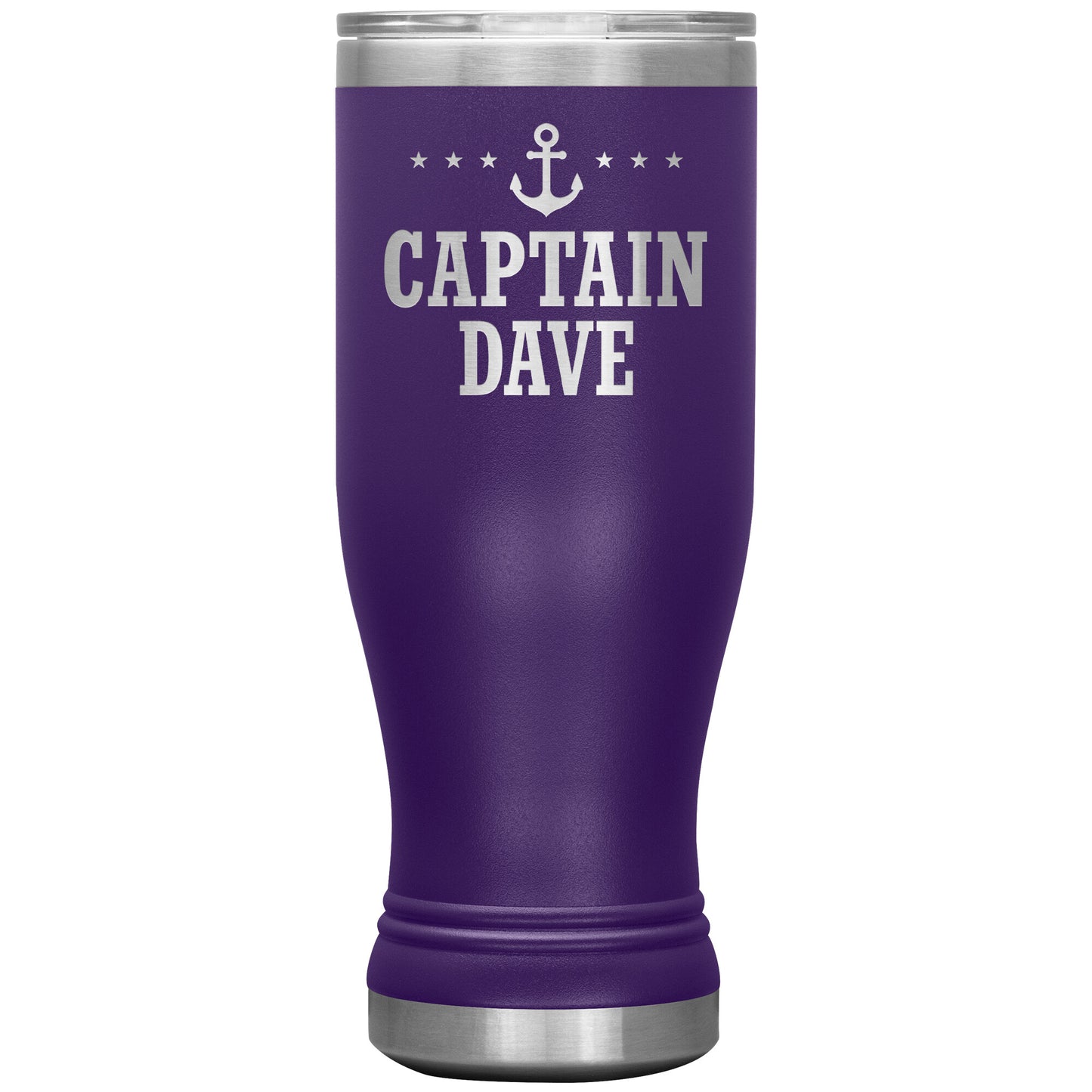 Personalized SML Boat Captain Drink Tumbler - Laser Etched