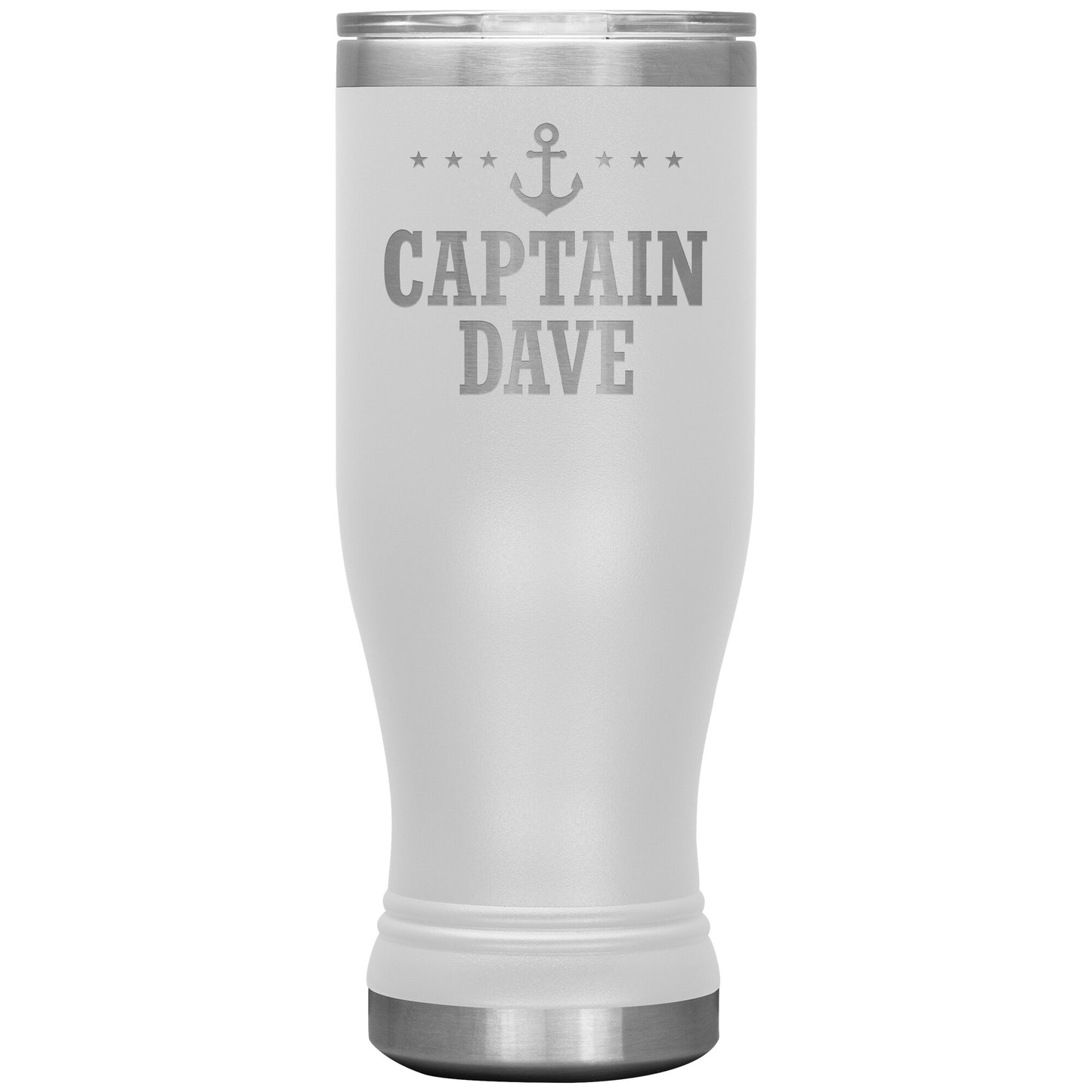 Personalized SML Boat Captain Drink Tumbler - Laser Etched