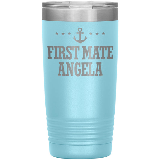 Personalized SML First Mate Drink Tumbler - Laser Etched