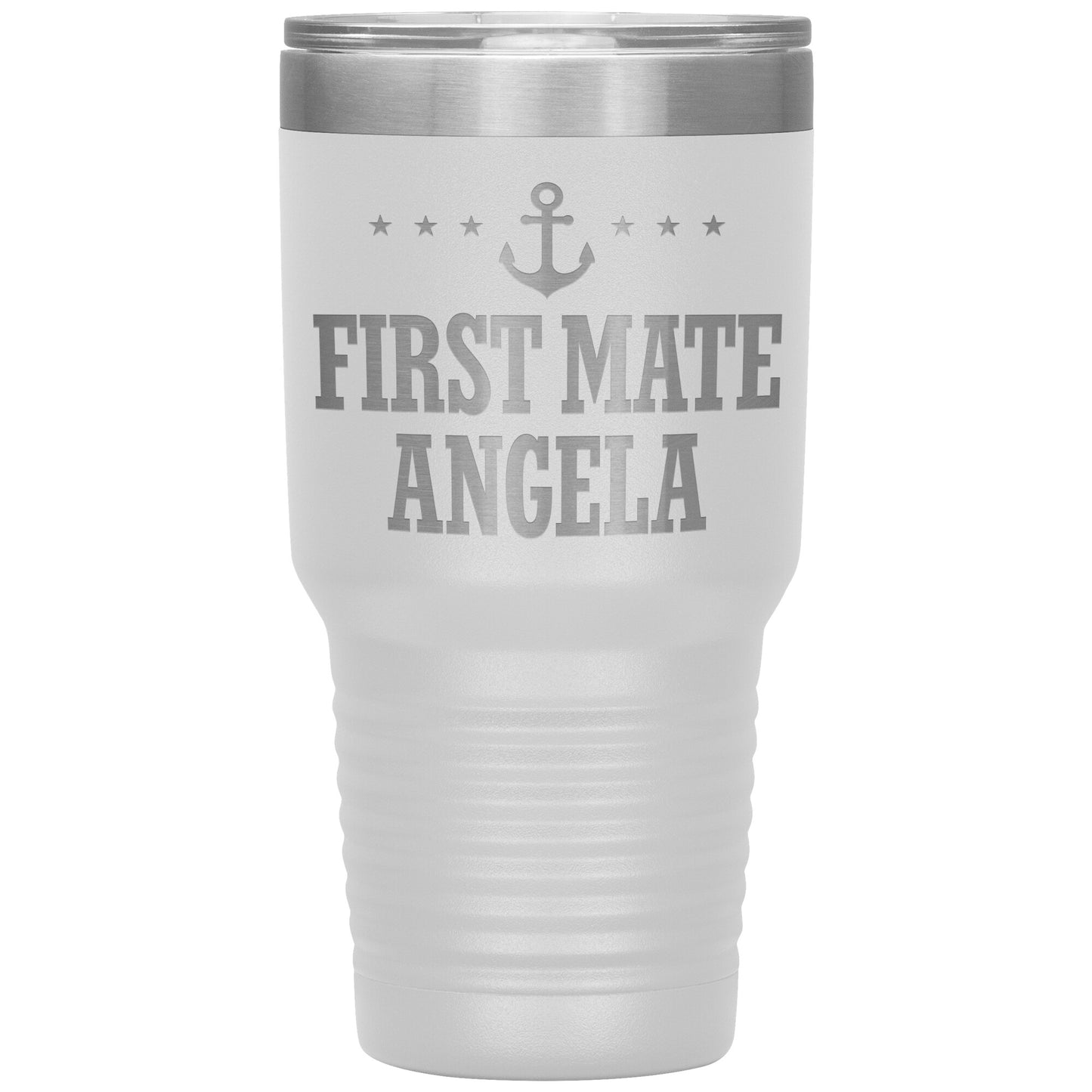 Personalized SML First Mate Drink Tumbler - Laser Etched