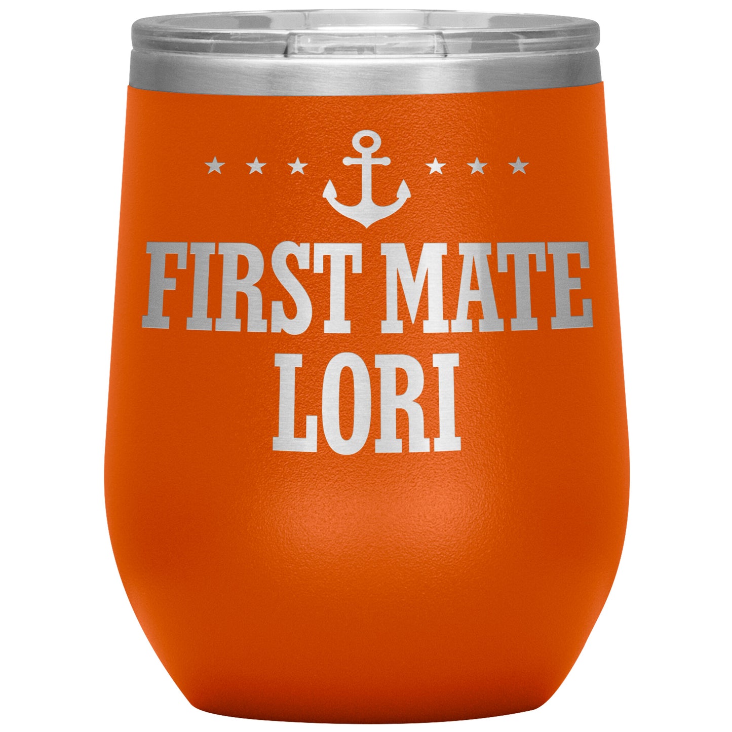 Personalized SML First Mate Wine Tumbler - Laser Etched