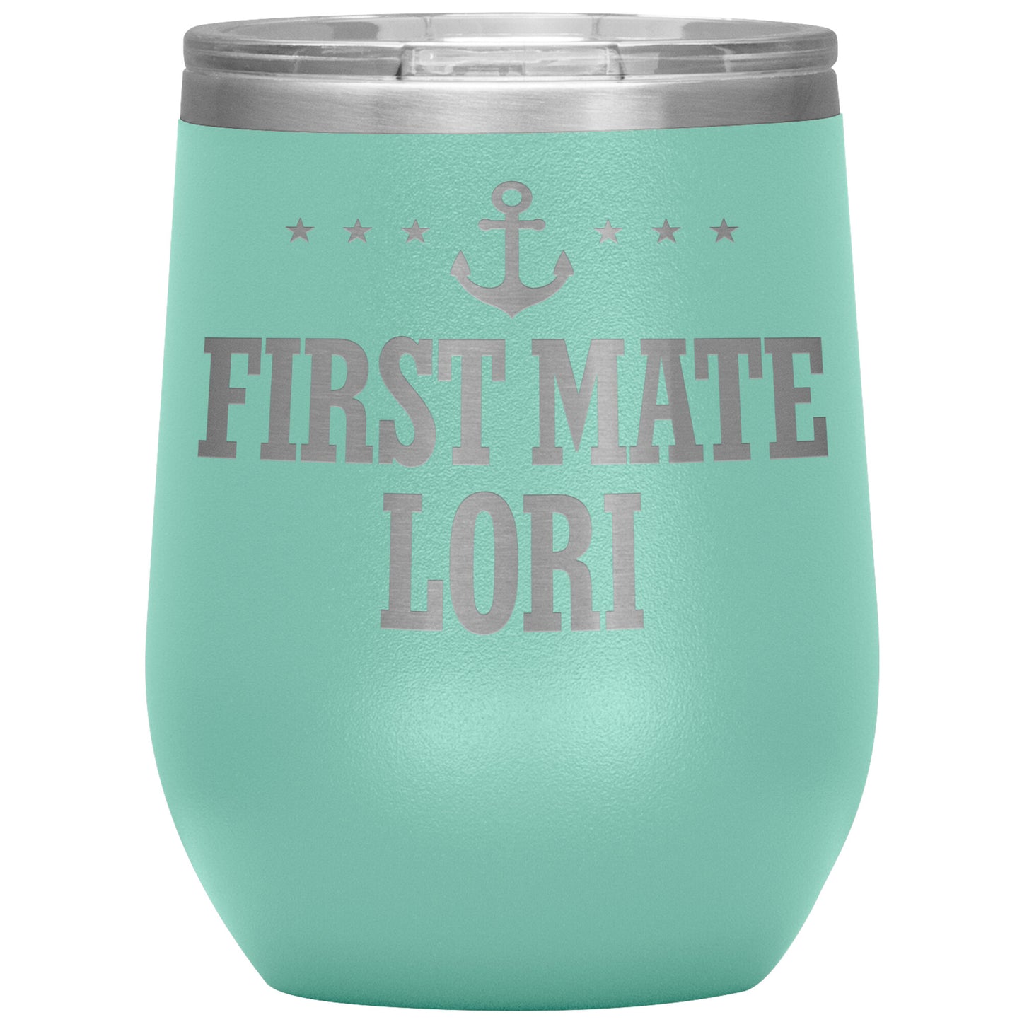 Personalized SML First Mate Wine Tumbler - Laser Etched