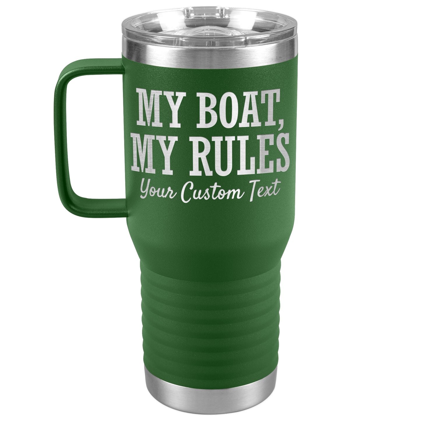 Personalized My Boat My Rules Drink Tumbler - Smith Mountain Lake Gift