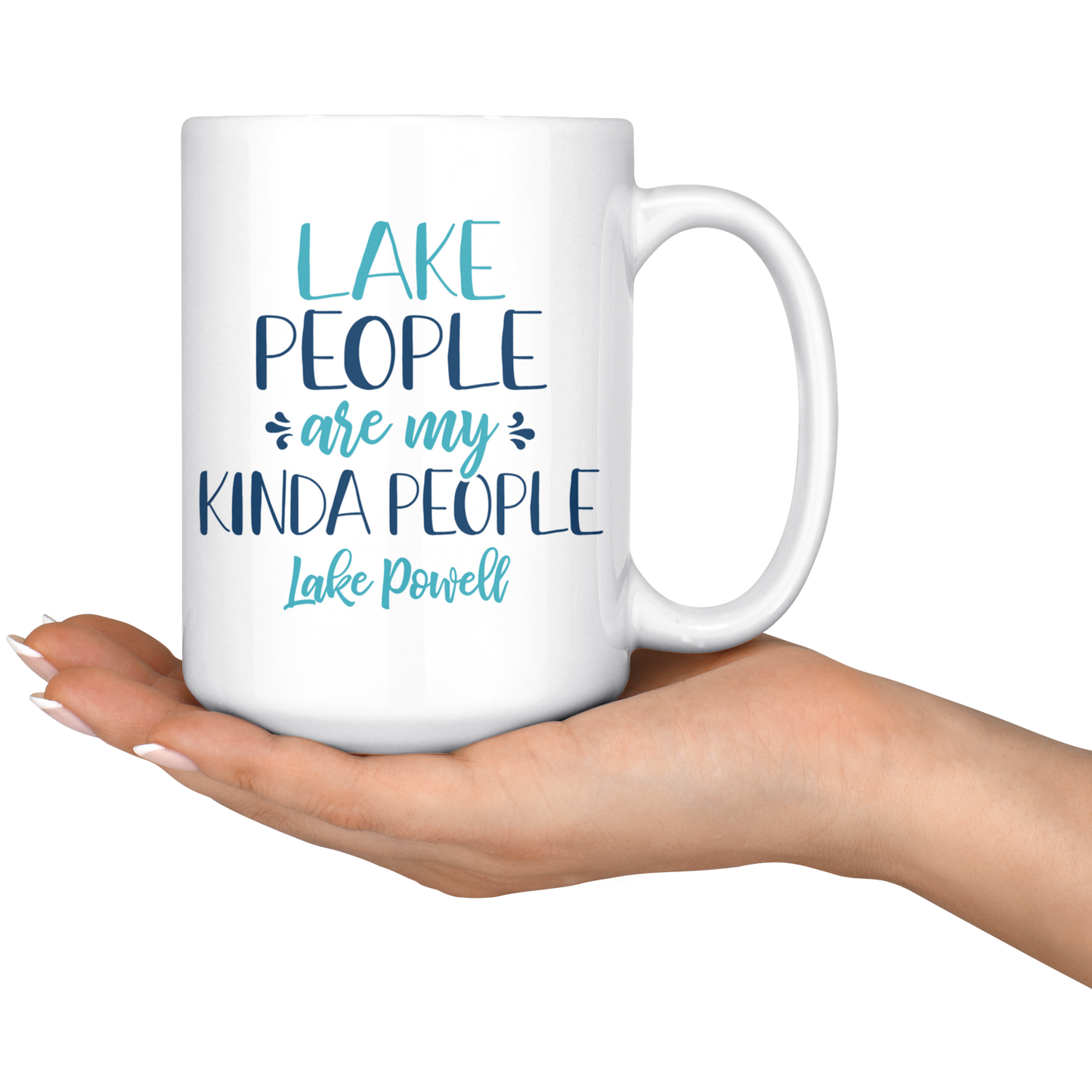 Lake People Are My Kinda People Custom Coffee Mug