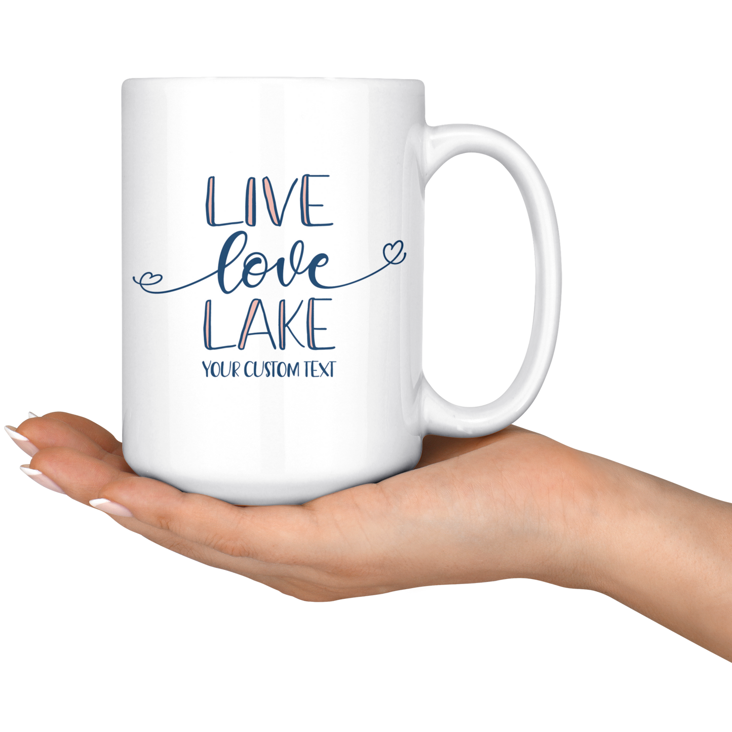 Live Love Lake Custom Coffee Mug