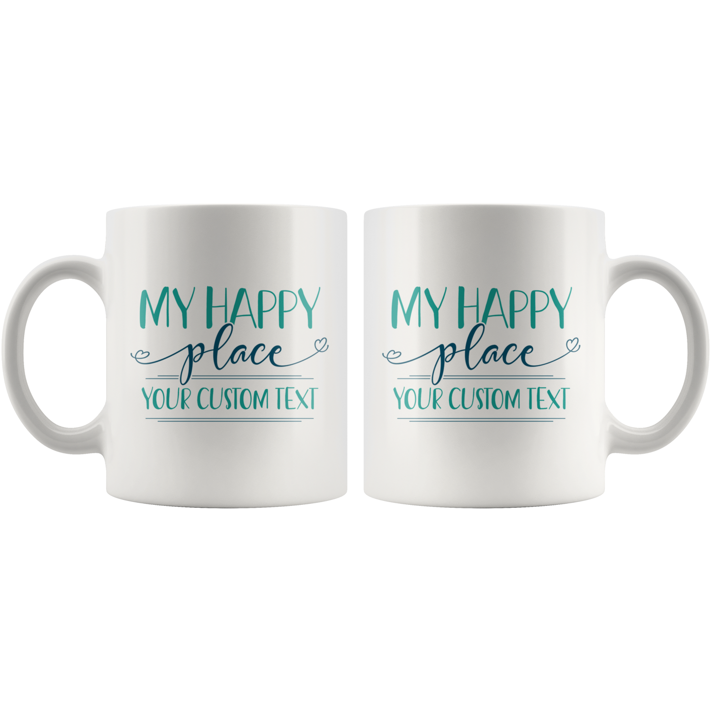 My Happy Place Custom Coffee Mug
