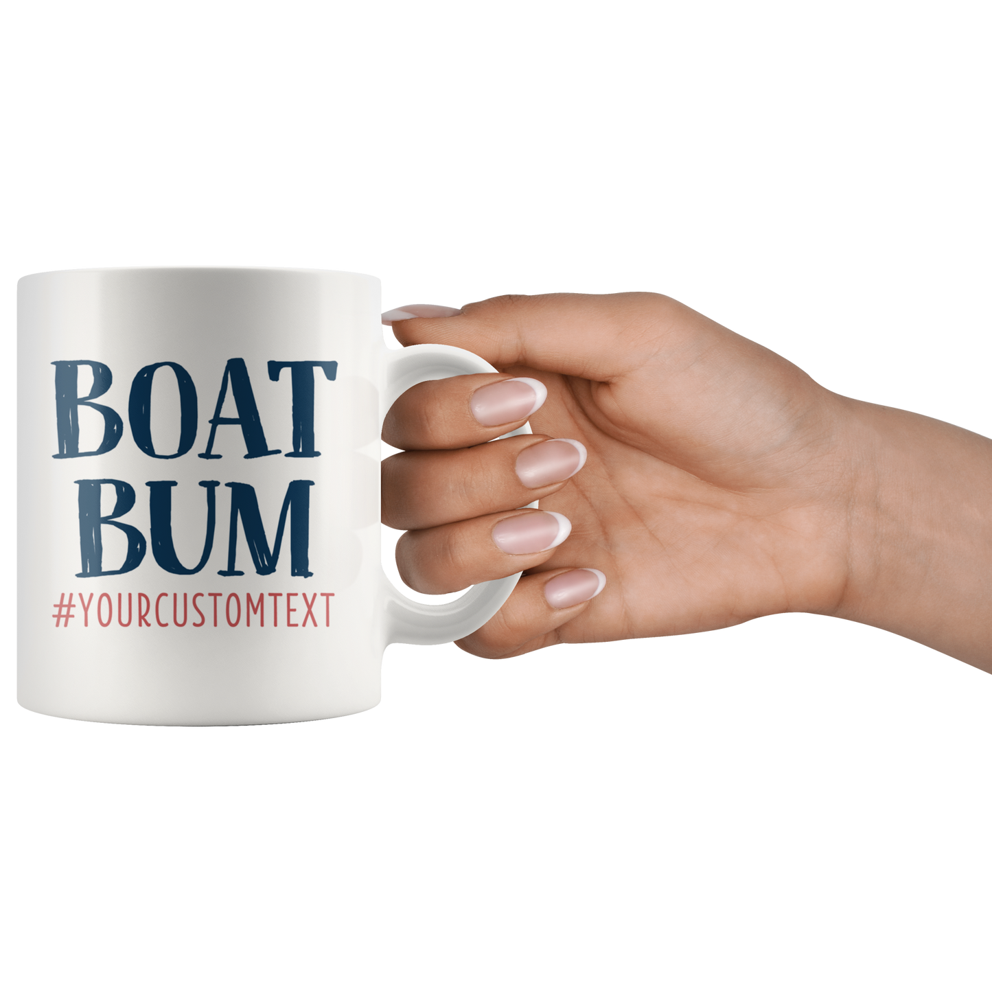 Boat Bum Custom Coffee Mug