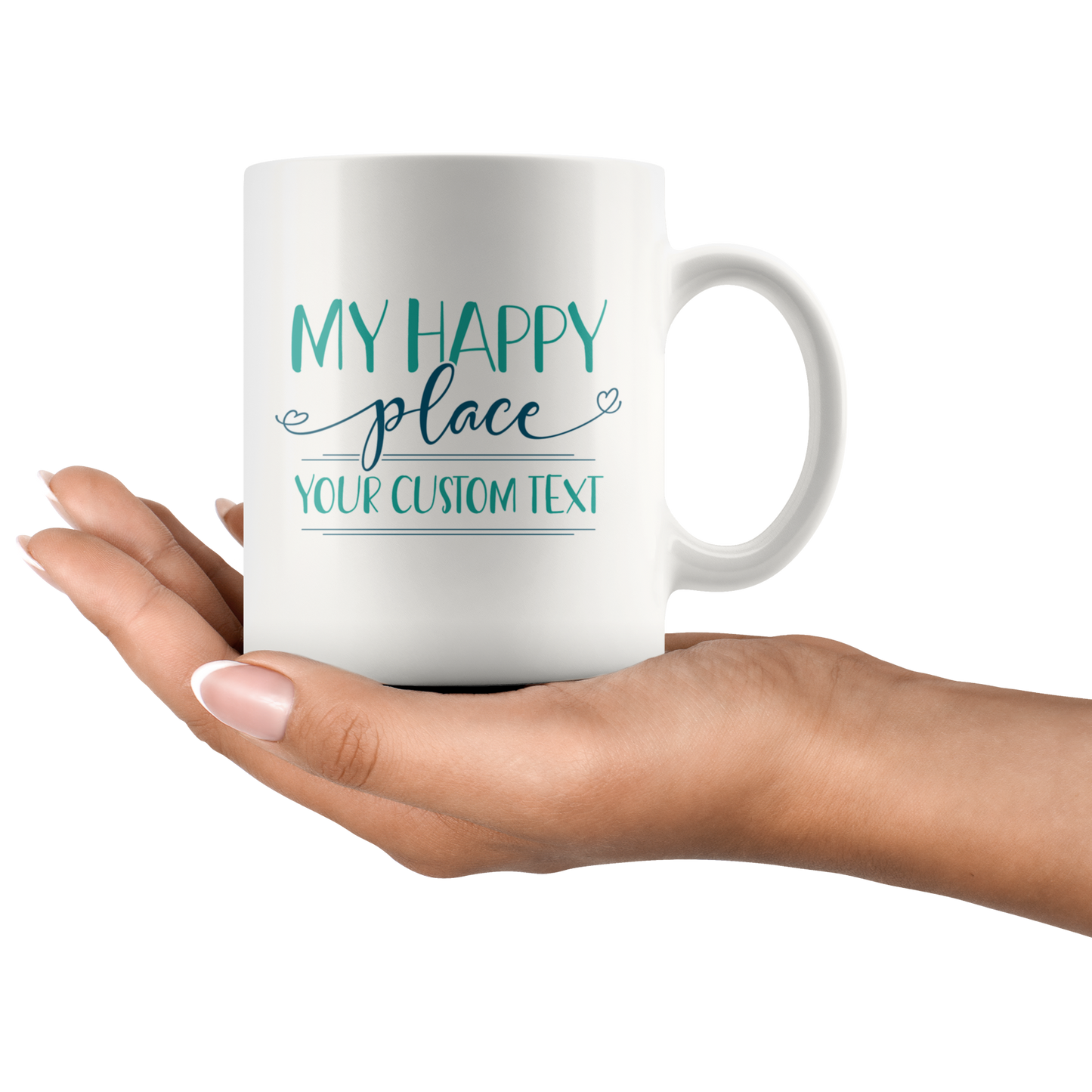 My Happy Place Custom Coffee Mug
