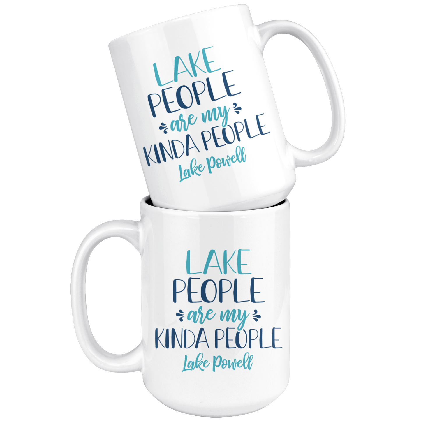 Lake People Are My Kinda People Custom Coffee Mug