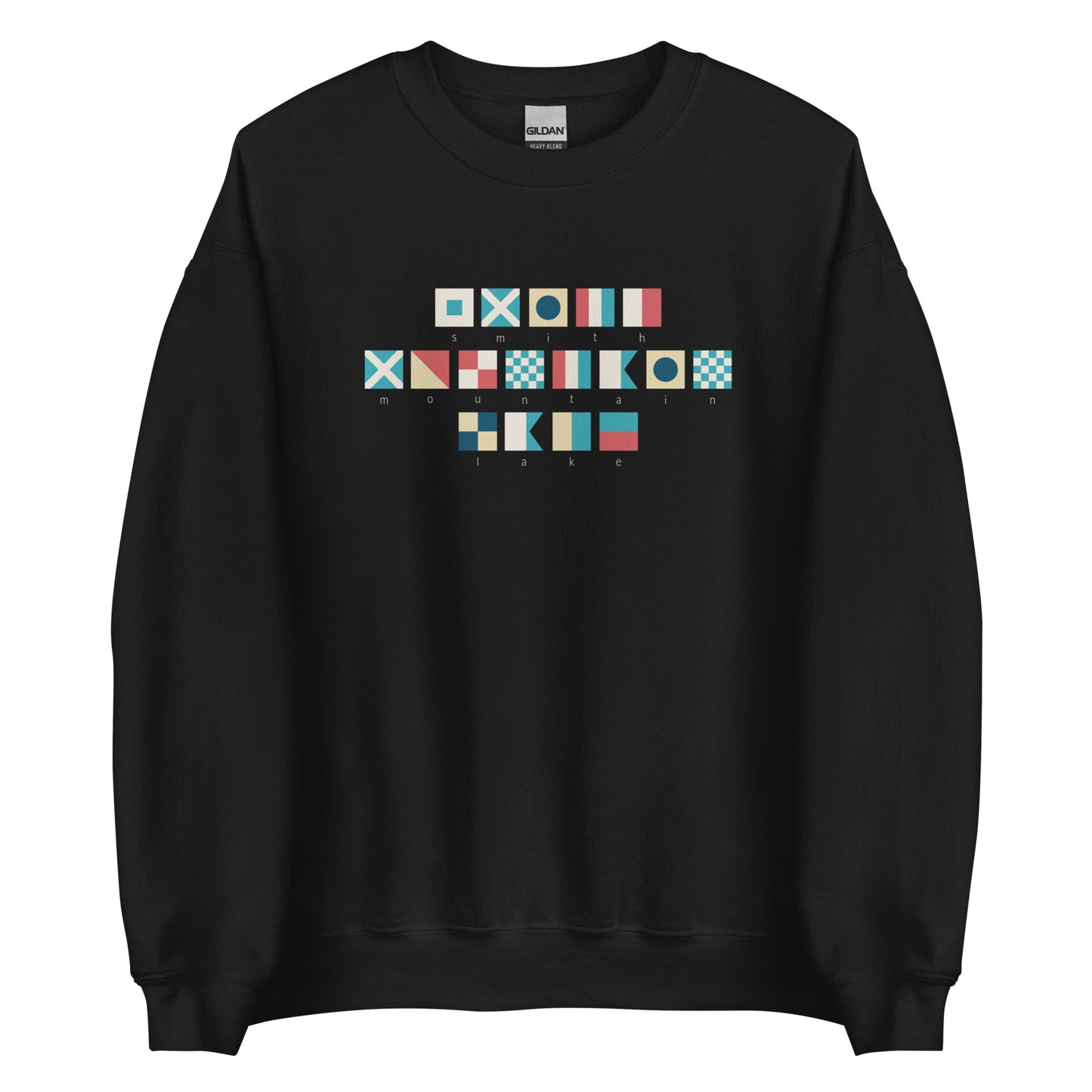 Smith Mountain Lake Nautical Flags Crewneck Sweatshirt