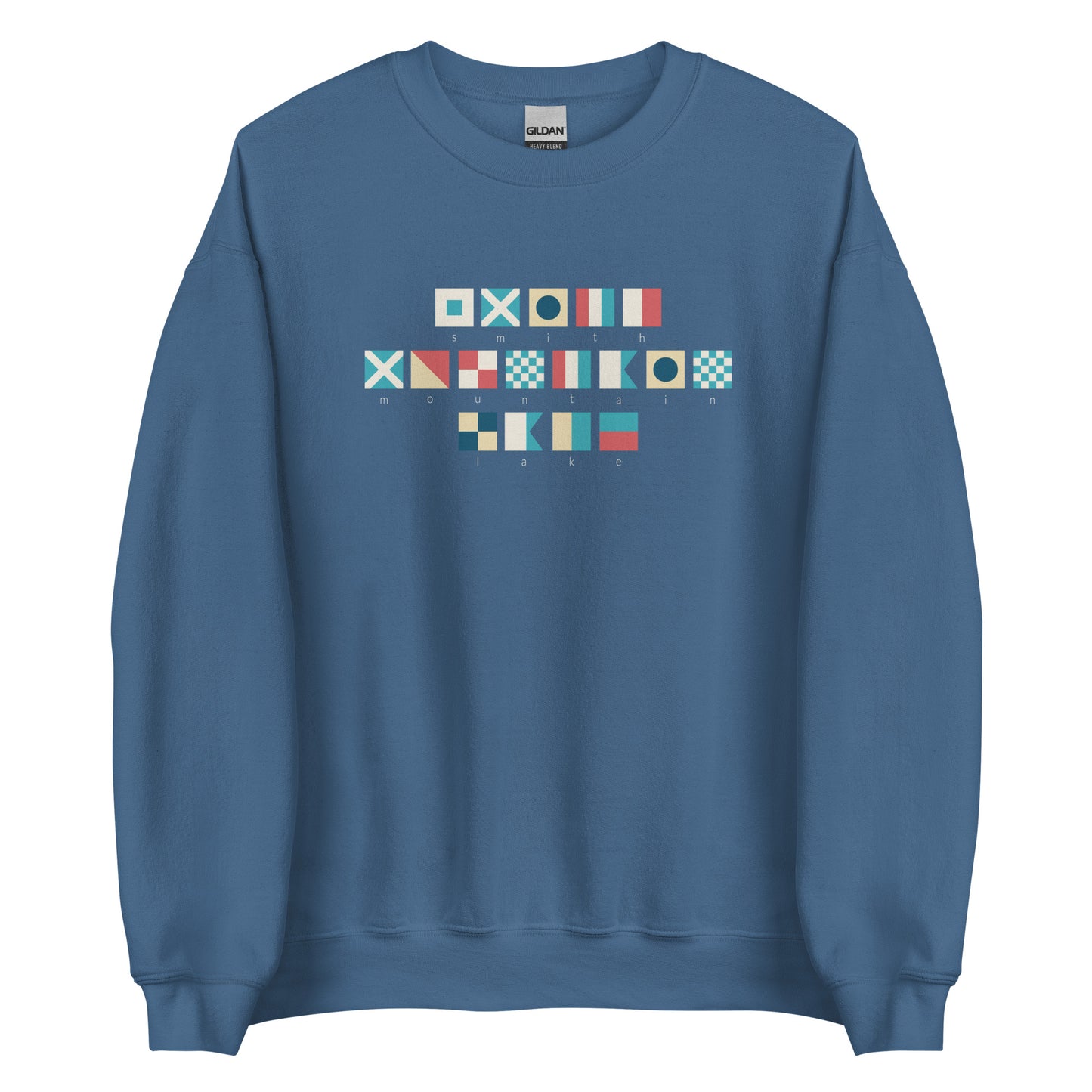 Smith Mountain Lake Nautical Flags Crewneck Sweatshirt