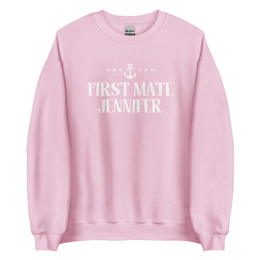 Personalized First Mate Unisex Crewneck Sweatshirt