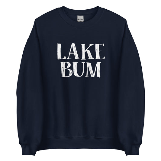 Lake Bum Stacked Unisex Crewneck Sweatshirt