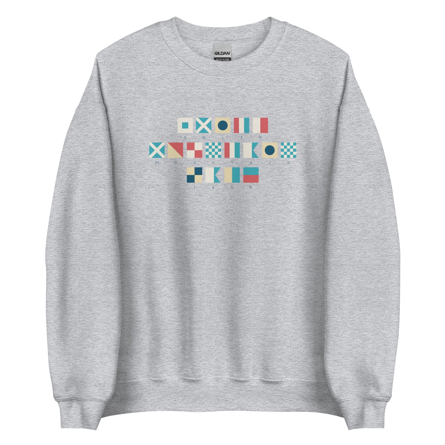 Smith Mountain Lake Nautical Flags Crewneck Sweatshirt