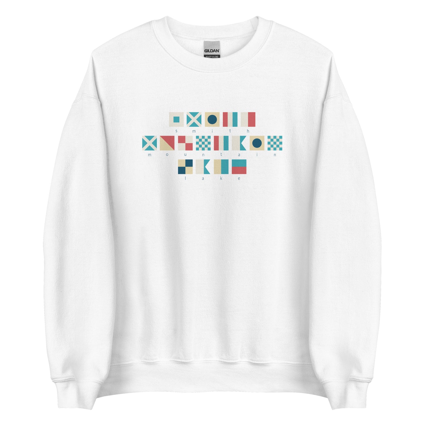Smith Mountain Lake Nautical Flags Crewneck Sweatshirt