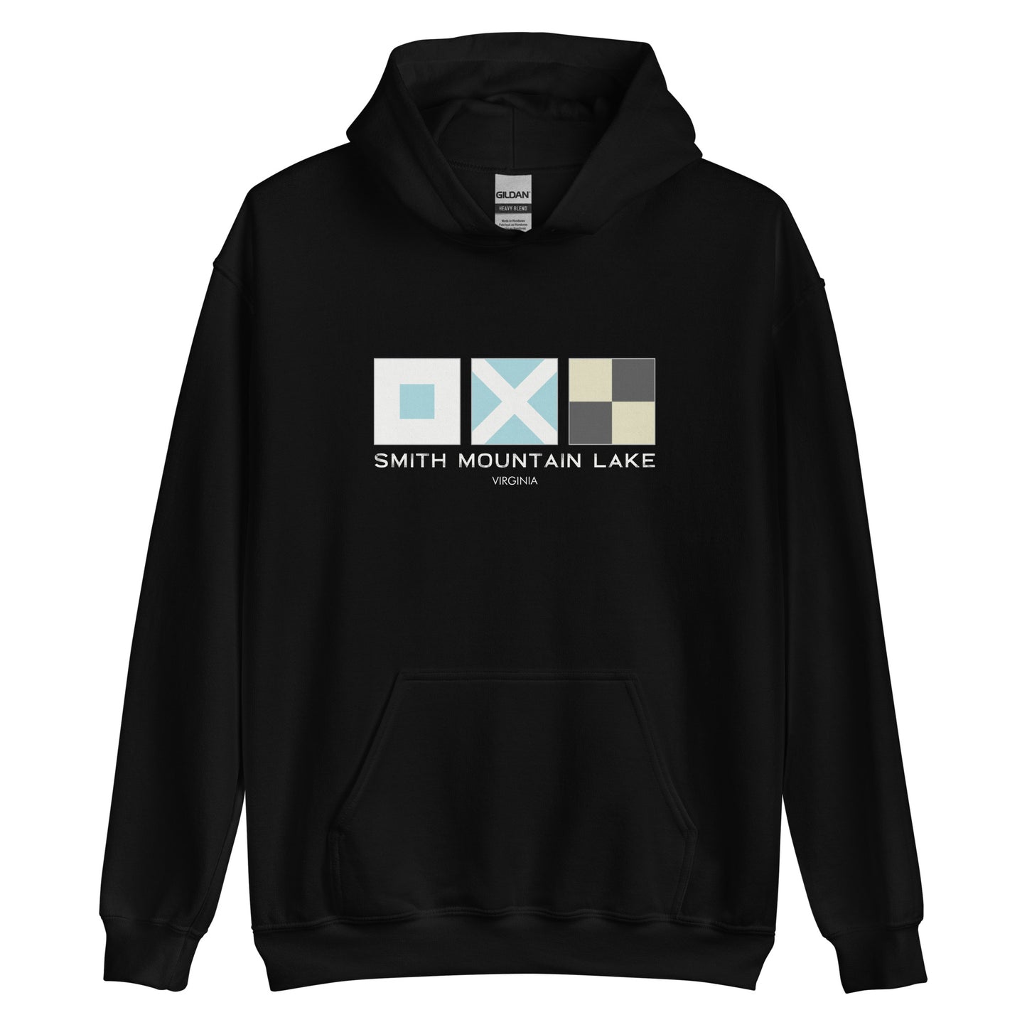 Smith Mountain Lake (SML) Nautical Flags Unisex Hoodie Sweatshirt
