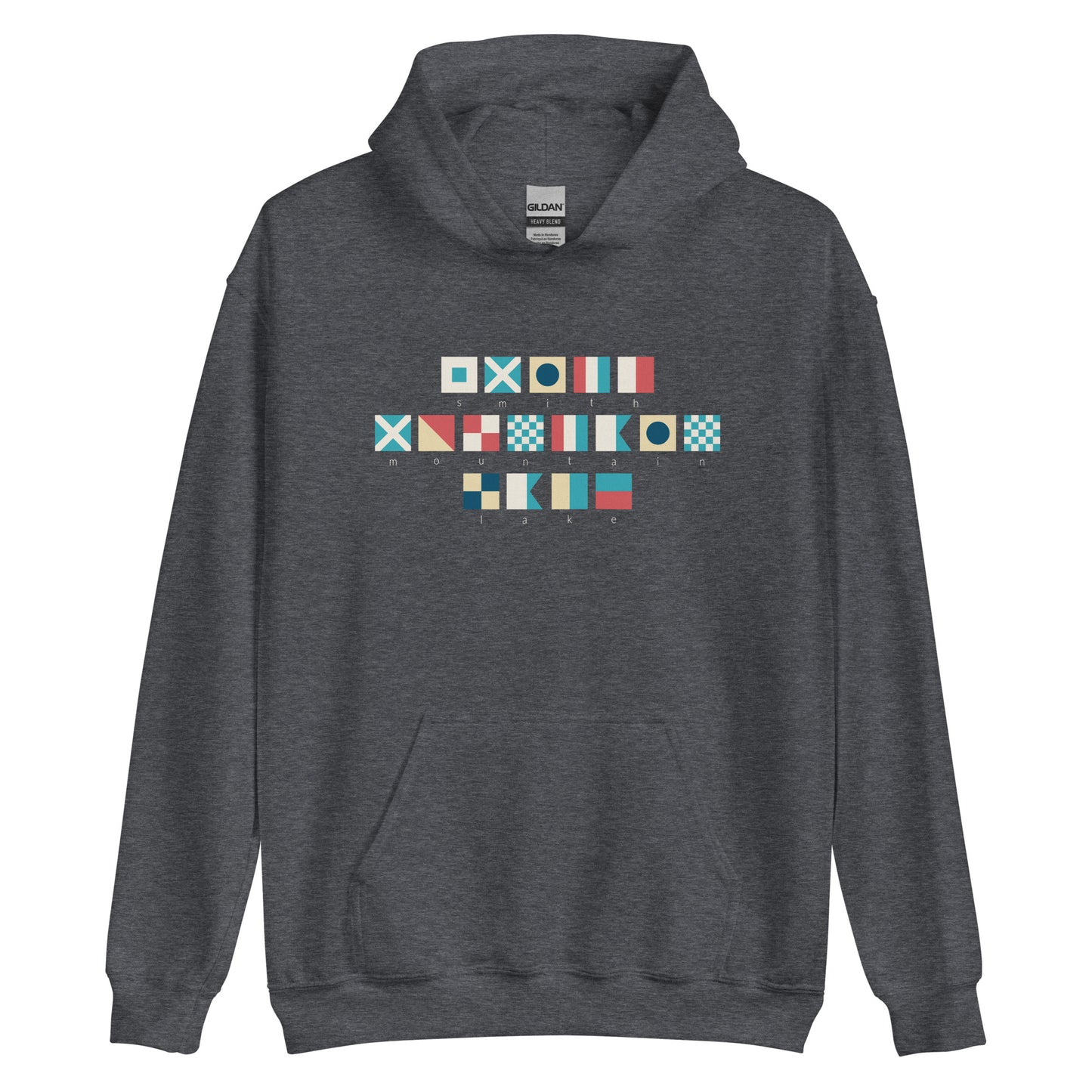 Smith Mountain Lake Nautical Flags Unisex Hoodie Sweatshirt