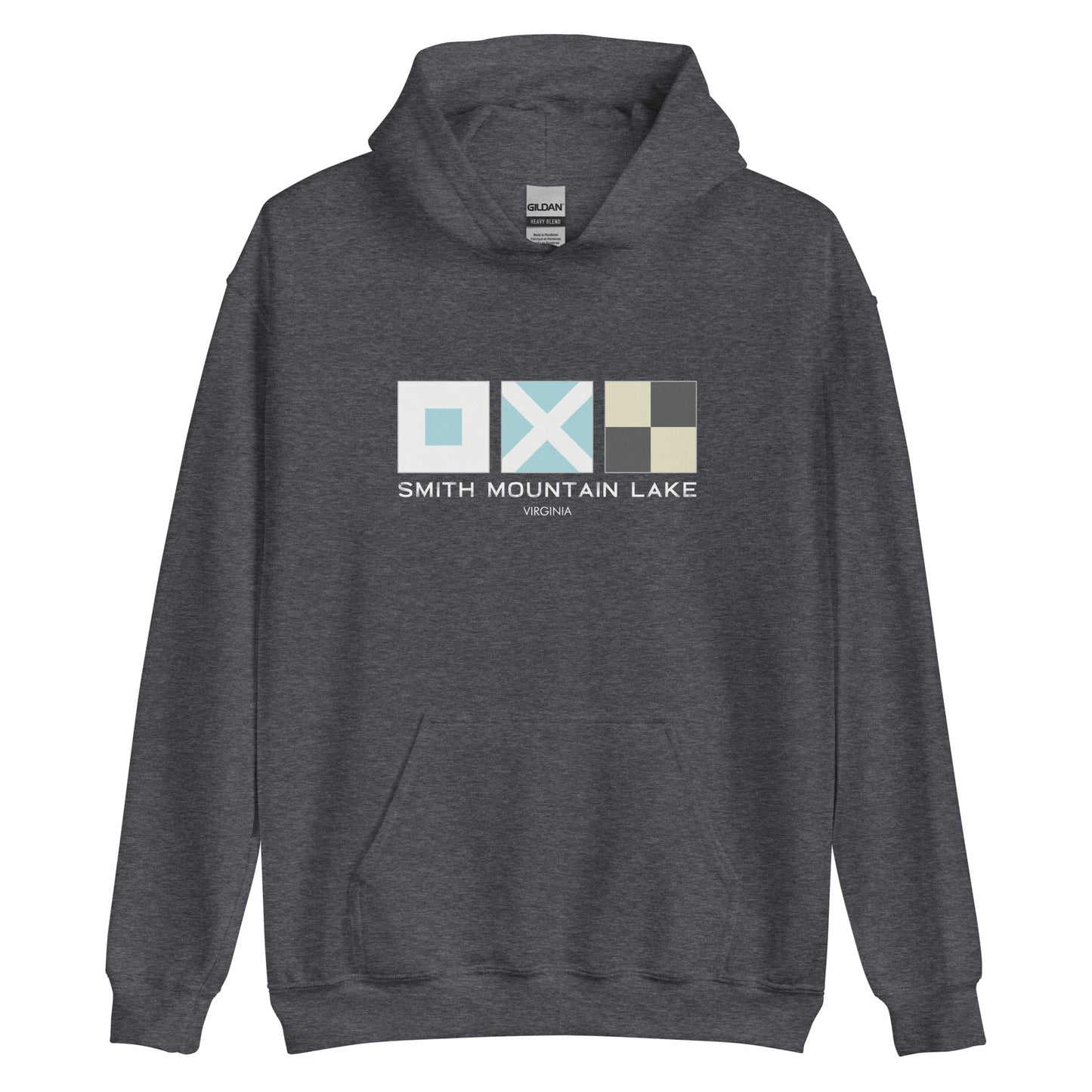 Smith Mountain Lake (SML) Nautical Flags Unisex Hoodie Sweatshirt