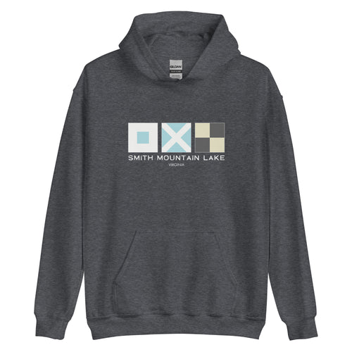 Smith Mountain Lake (SML) Nautical Flags Unisex Hoodie Sweatshirt