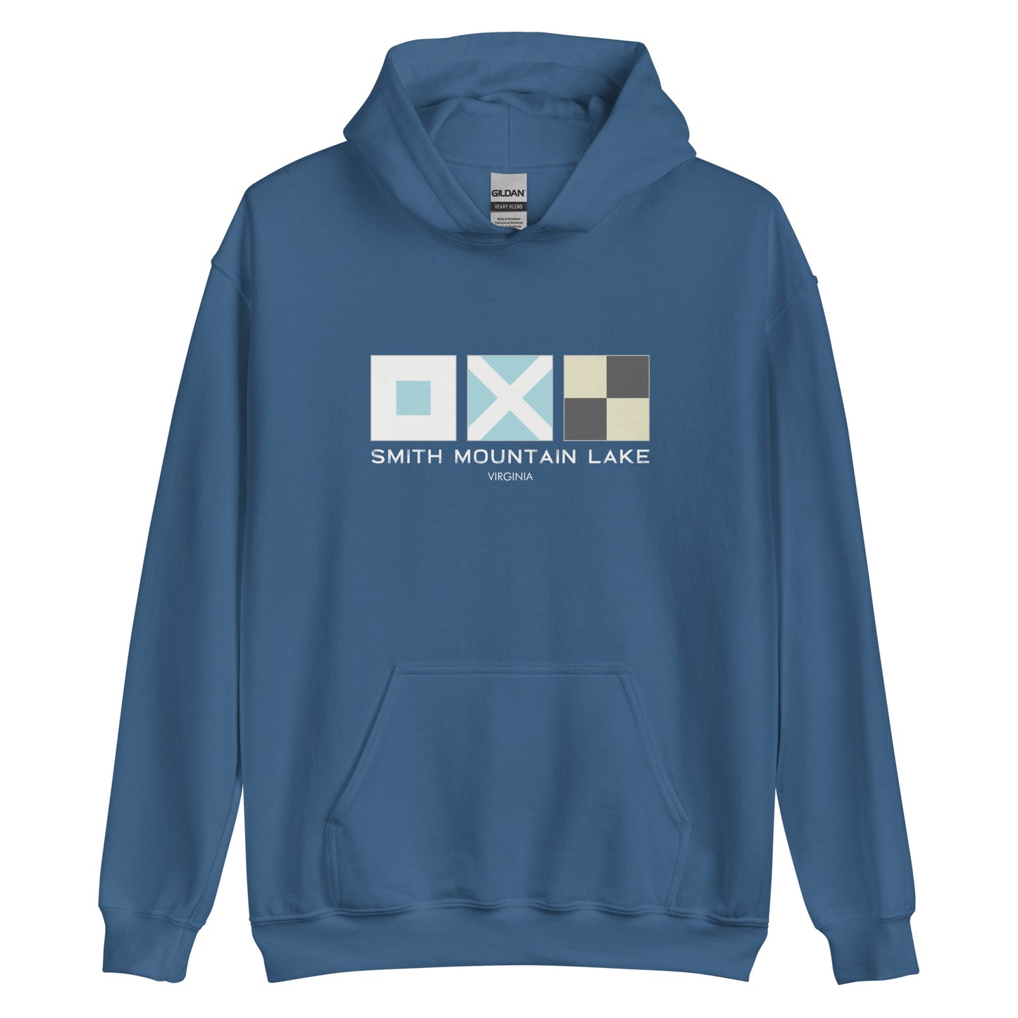 Smith Mountain Lake (SML) Nautical Flags Unisex Hoodie Sweatshirt