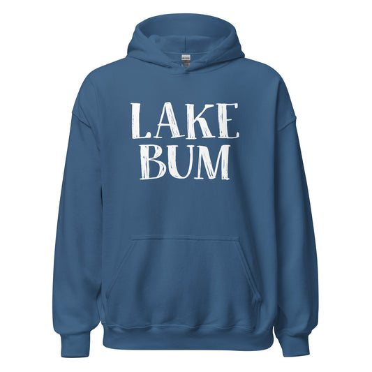 Lake Bum Stacked Design Unisex Hoodie Sweatshirt