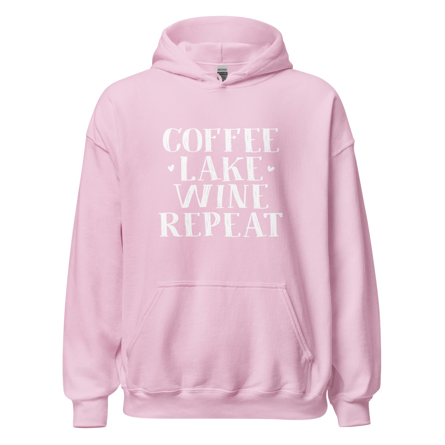Coffee Lake Wine Repeat Unisex Hoodie Sweatshirt