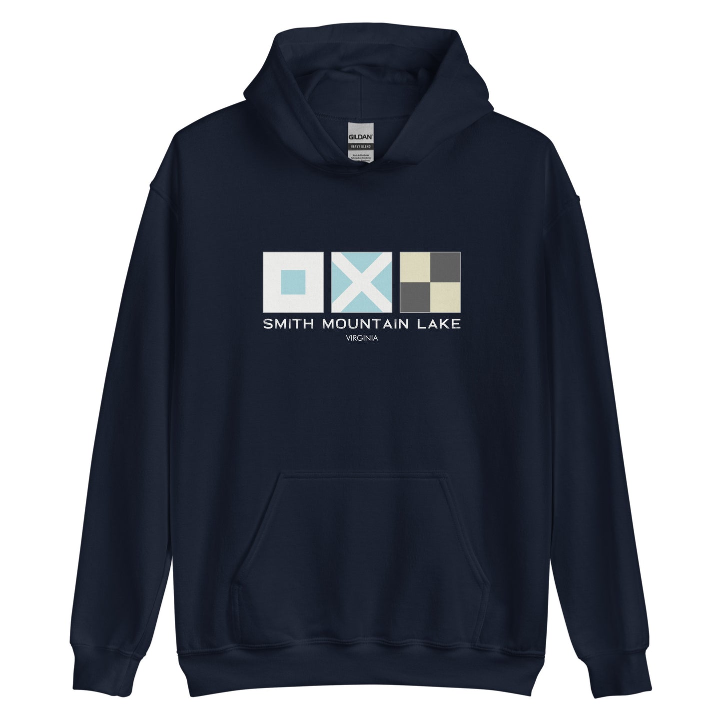 Smith Mountain Lake (SML) Nautical Flags Unisex Hoodie Sweatshirt