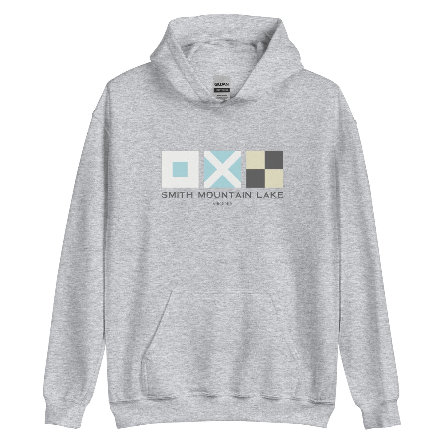 Smith Mountain Lake (SML) Nautical Flags Unisex Hoodie Sweatshirt