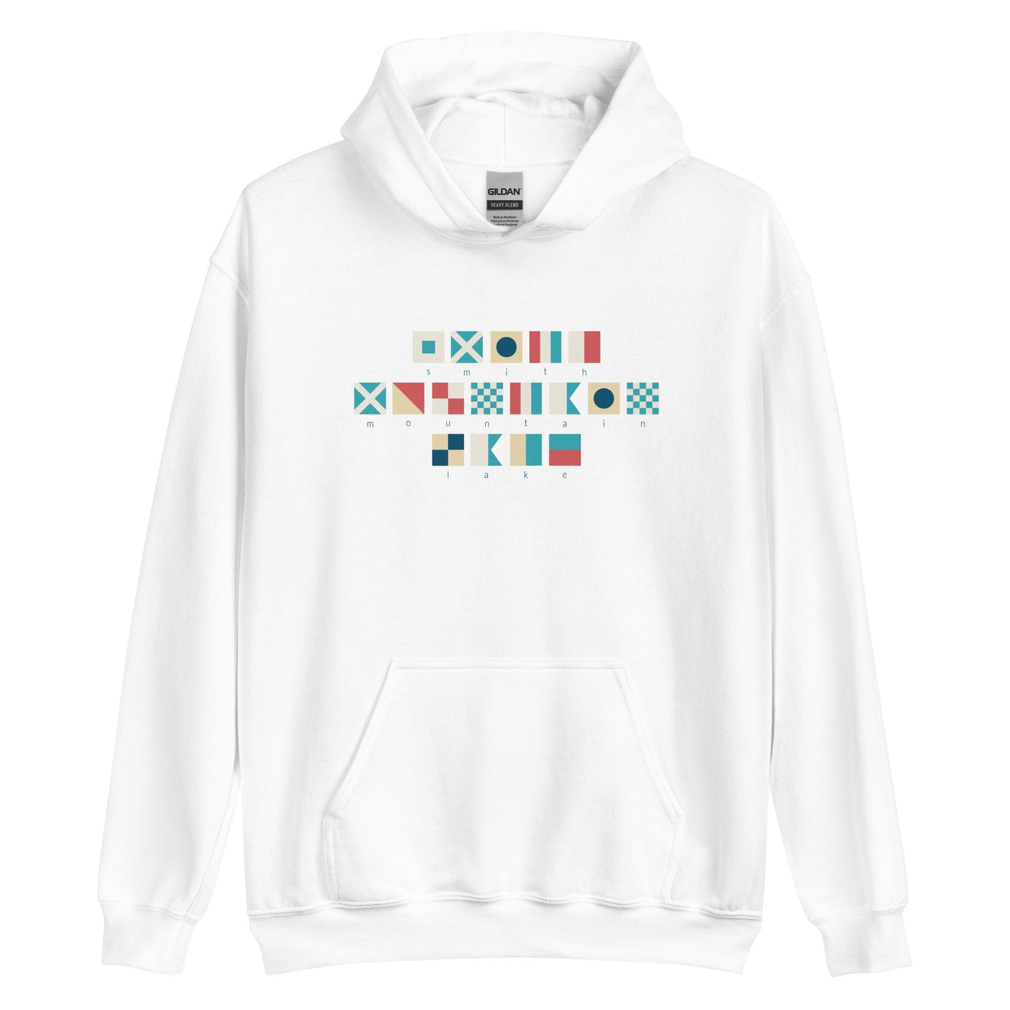 Smith Mountain Lake Nautical Flags Unisex Hoodie Sweatshirt