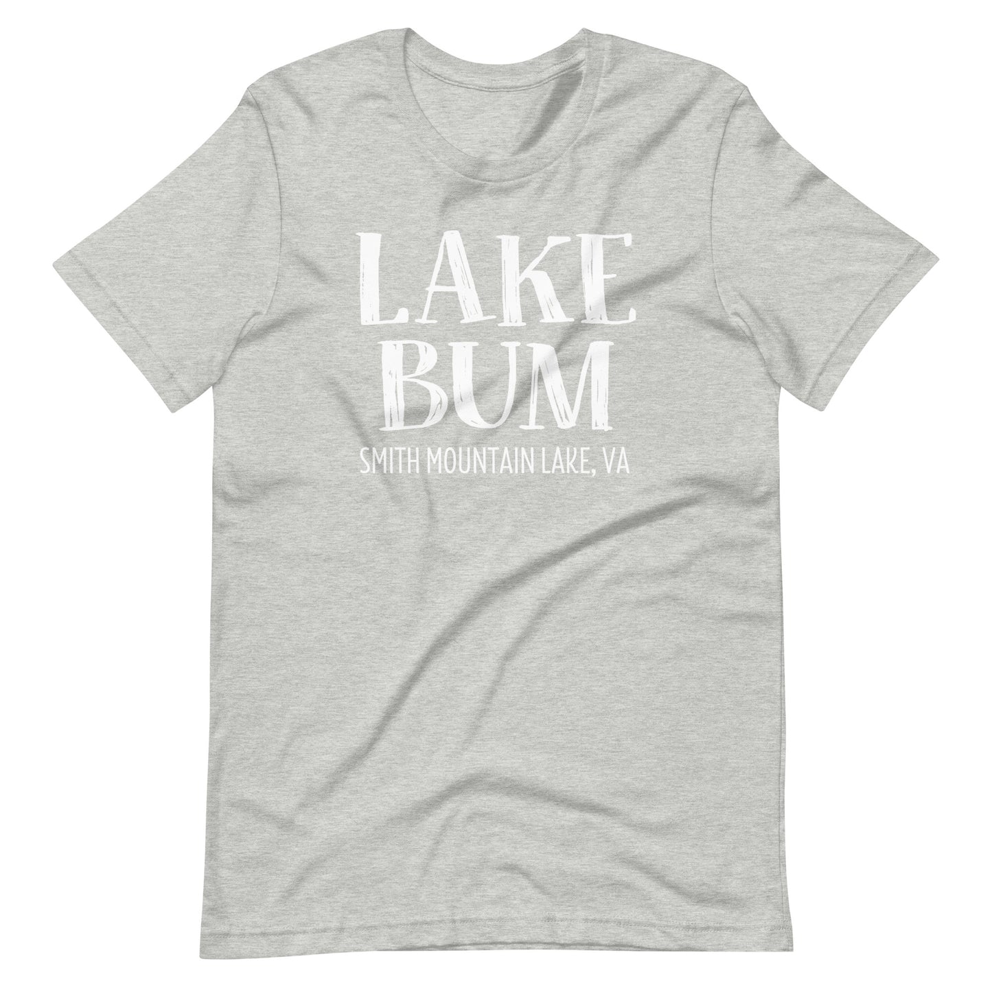 Lake Bum Stacked Design Smith Mountain Lake Short Sleeve Unisex T-Shirt