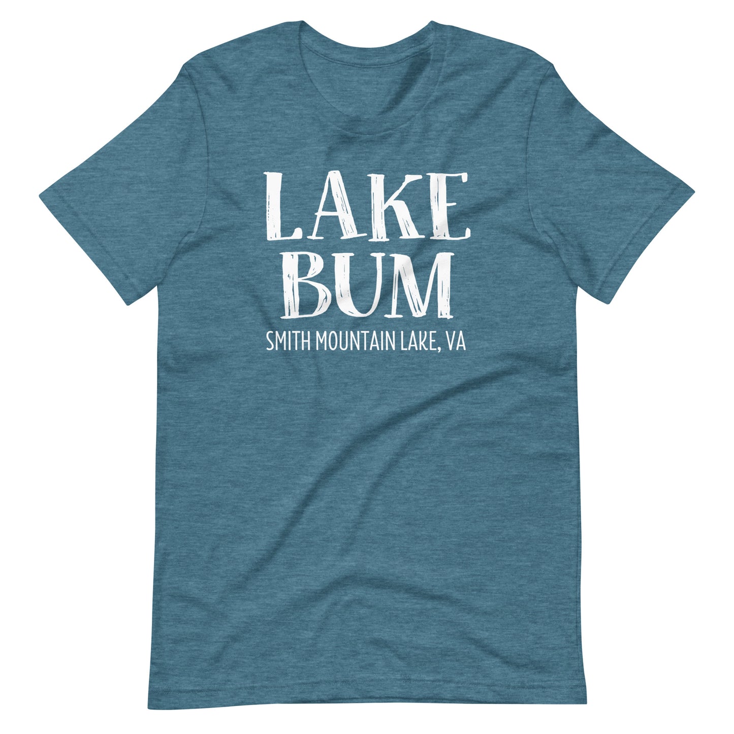 Lake Bum Stacked Design Smith Mountain Lake Short Sleeve Unisex T-Shirt