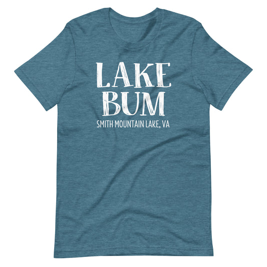 Lake Bum Stacked Design Smith Mountain Lake Short Sleeve Unisex T-Shirt