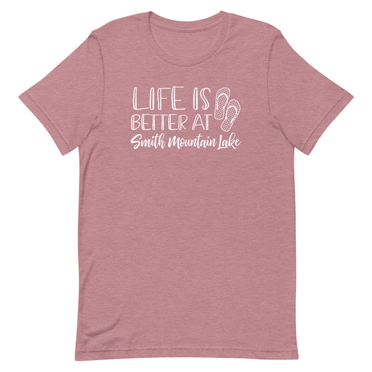 Life is Better at Smith Mountain Lake, VA Unisex Short Sleeve T-Shirt