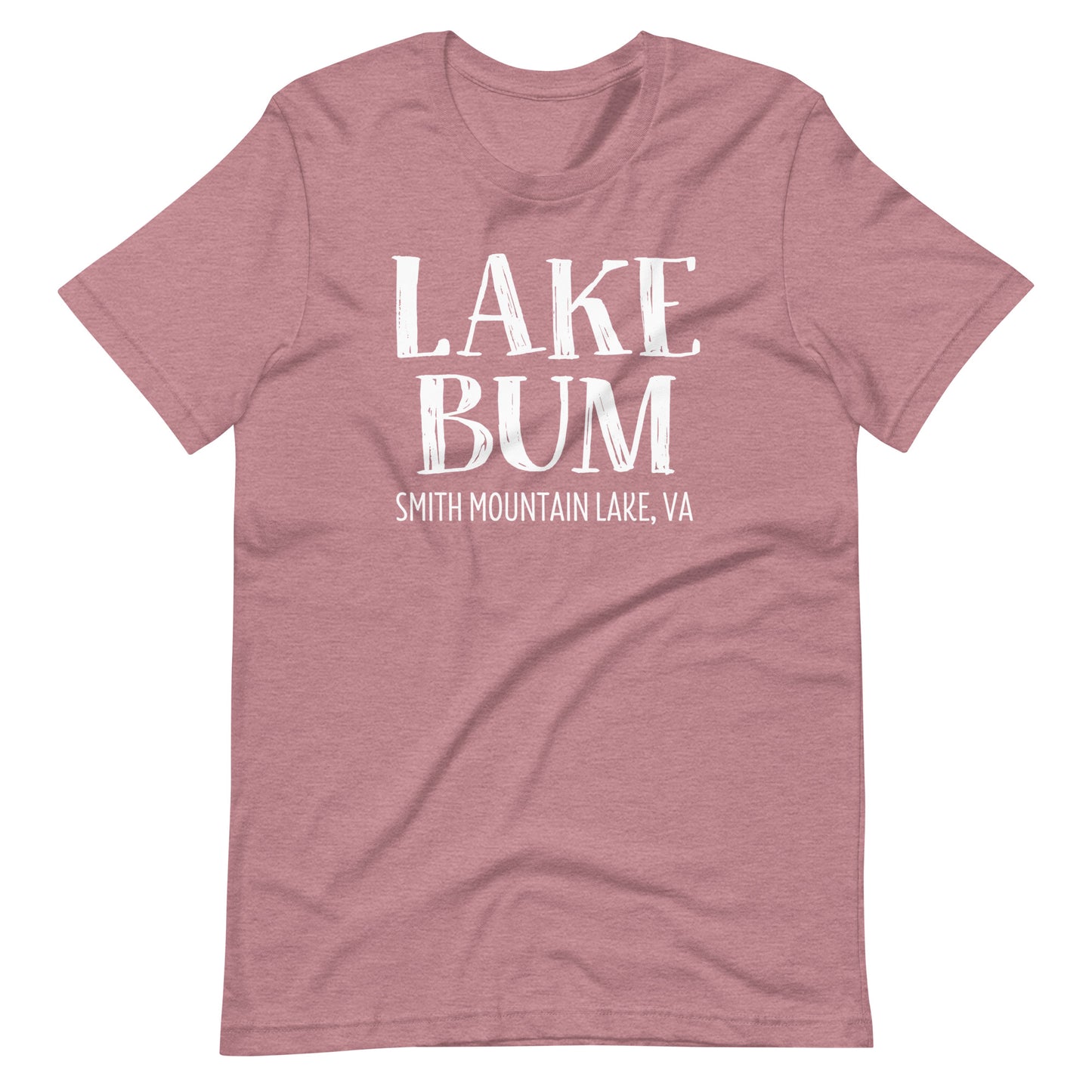 Lake Bum Stacked Design Smith Mountain Lake Short Sleeve Unisex T-Shirt