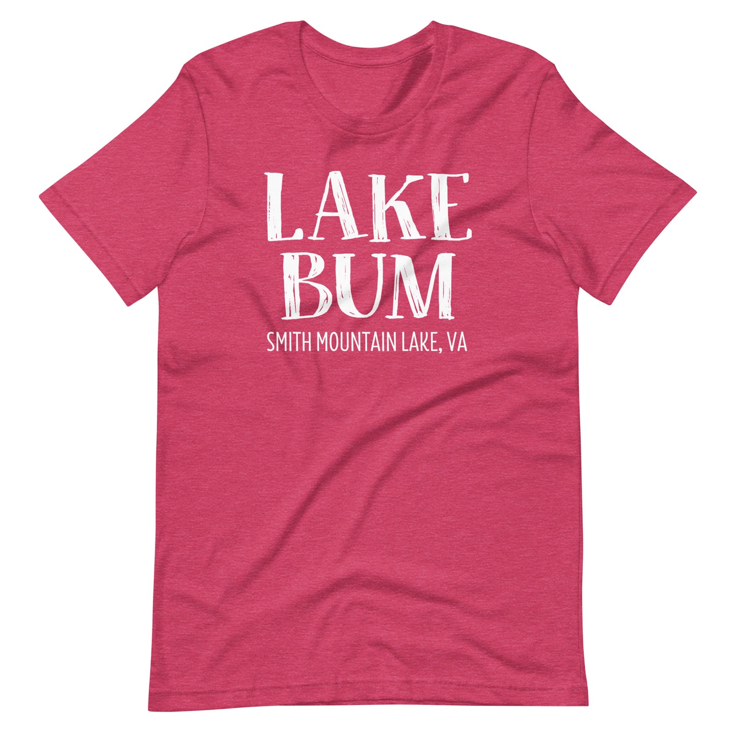 Lake Bum Stacked Design Smith Mountain Lake Short Sleeve Unisex T-Shirt