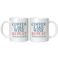 Coffee Lake Wine Repeat - Smith Mountain Lake Funny Coffee Mug