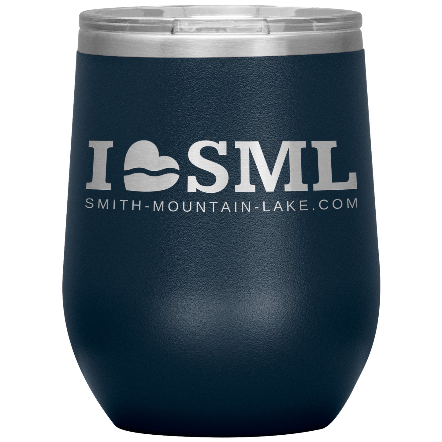 I Love Smith Mountain Lake Insulated Wine Tumbler