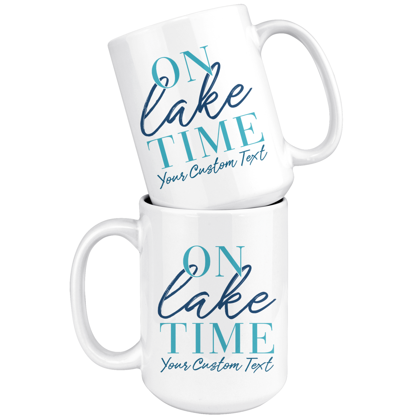 On Lake Time Custom Coffee Mug