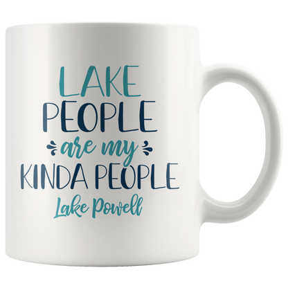 Lake People Are My Kinda People Custom Coffee Mug