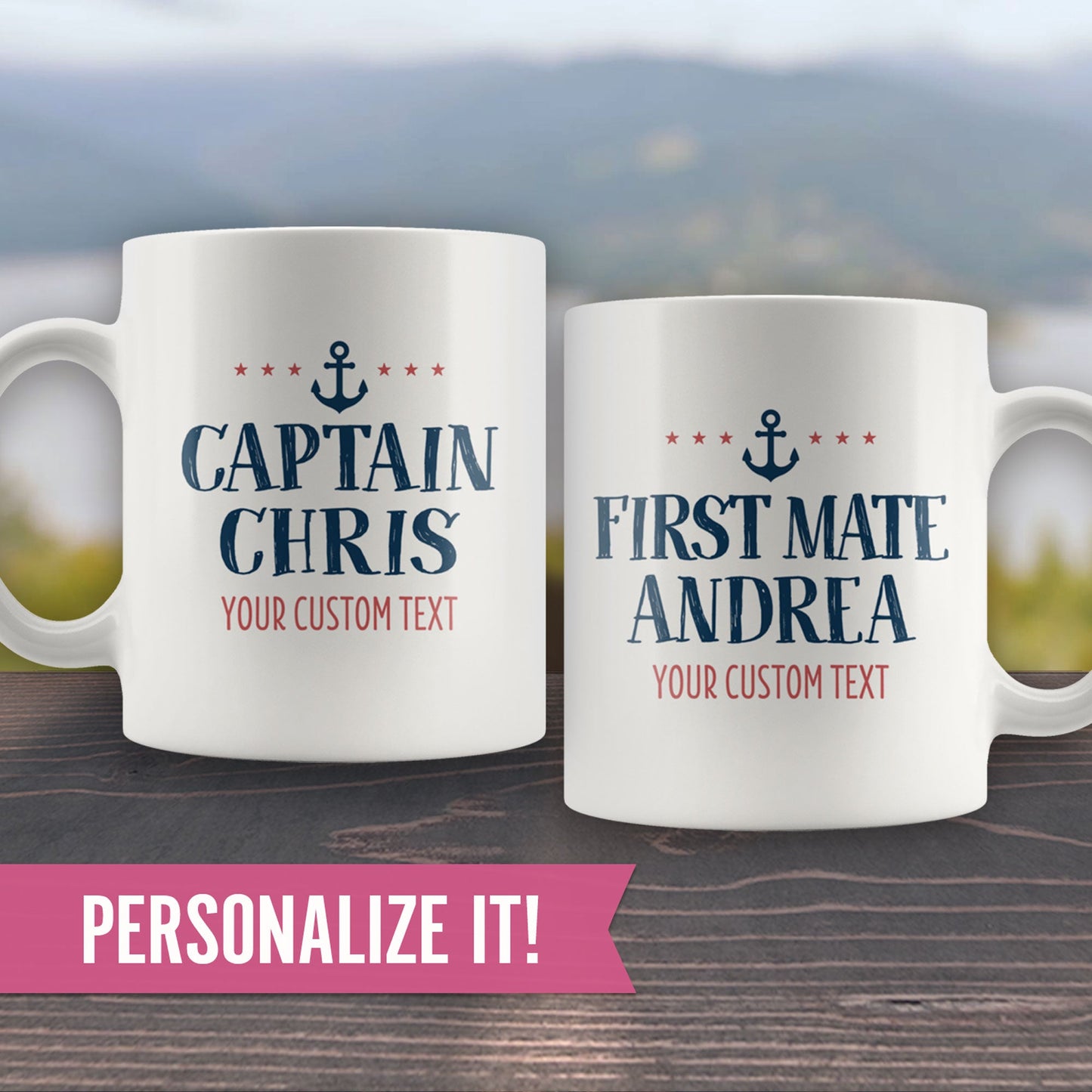 Captain or First Mate Coffee Mug - Smith Mountain Lake Gift