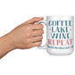 Coffee Lake Wine Repeat - Smith Mountain Lake, VA Funny Coffee Mug