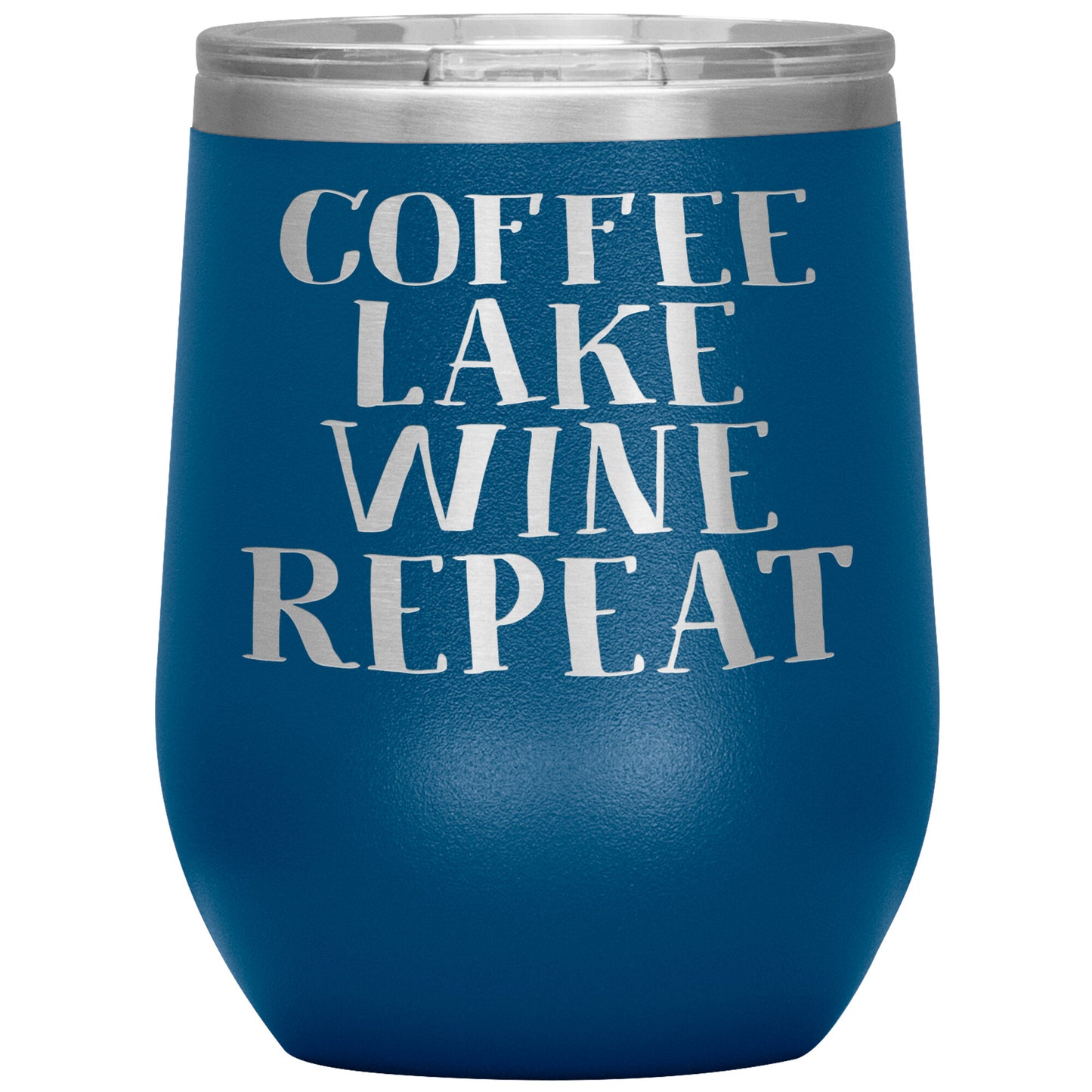 Lake Wine Glass, 12oz Insulated Wine Tumbler