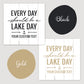 Every Day Should Be A Lake Day - Personalized Smith Mountain Lake Home Decor